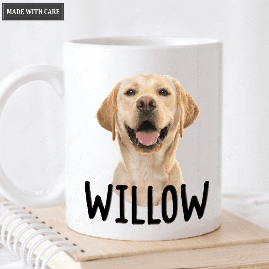 Pet Portrait Mug For Pet Lovers - Personalized Custom Pet Coffee Mug