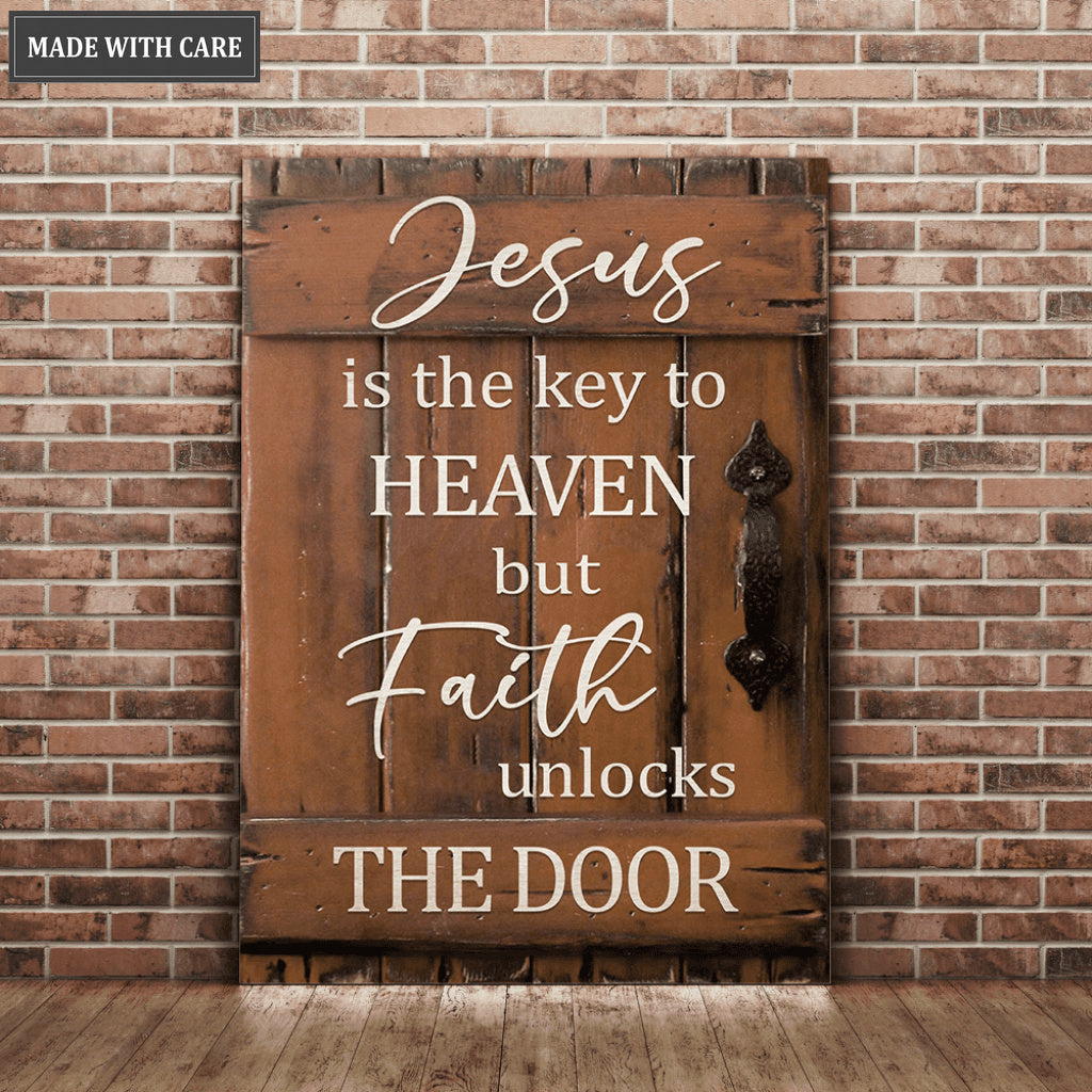 Faith Unlocks The Door Wall Art