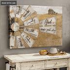 God Says You Are Windmill Wall Art