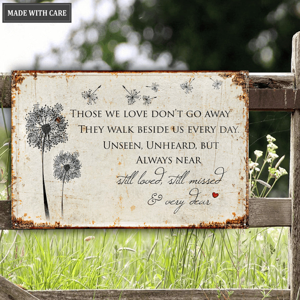 Personalized Remembrance Metal Sign