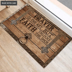 Prayer Is the Key But Faith Unlocks the Door Doormat