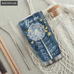 Christian Gifts For Women Tumbler, Birthday Gift For Women, Unique Christian Tumbler, Religious Gifts For Women, Inspirational Gifts For Women, Bible Verse Dandlion Faith Girl Mom