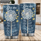 Christian Gifts For Women Tumbler, Birthday Gift For Women, Unique Christian Tumbler, Religious Gifts For Women, Inspirational Gifts For Women, Bible Verse Dandlion Faith Girl Mom