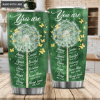 Christian Gifts For Women Tumbler, Birthday Gift For Women, Unique Christian Tumbler, Religious Gifts For Women, Inspirational Gifts For Women, Bible Verse Dandlion Faith Girl Mom
