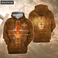 Jesus Cross Lion Let Your Faith Be Bigger Than Your Fear Hoodie