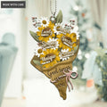 Printfamily M128 Flowers Bouquet God Says You Are Ornament