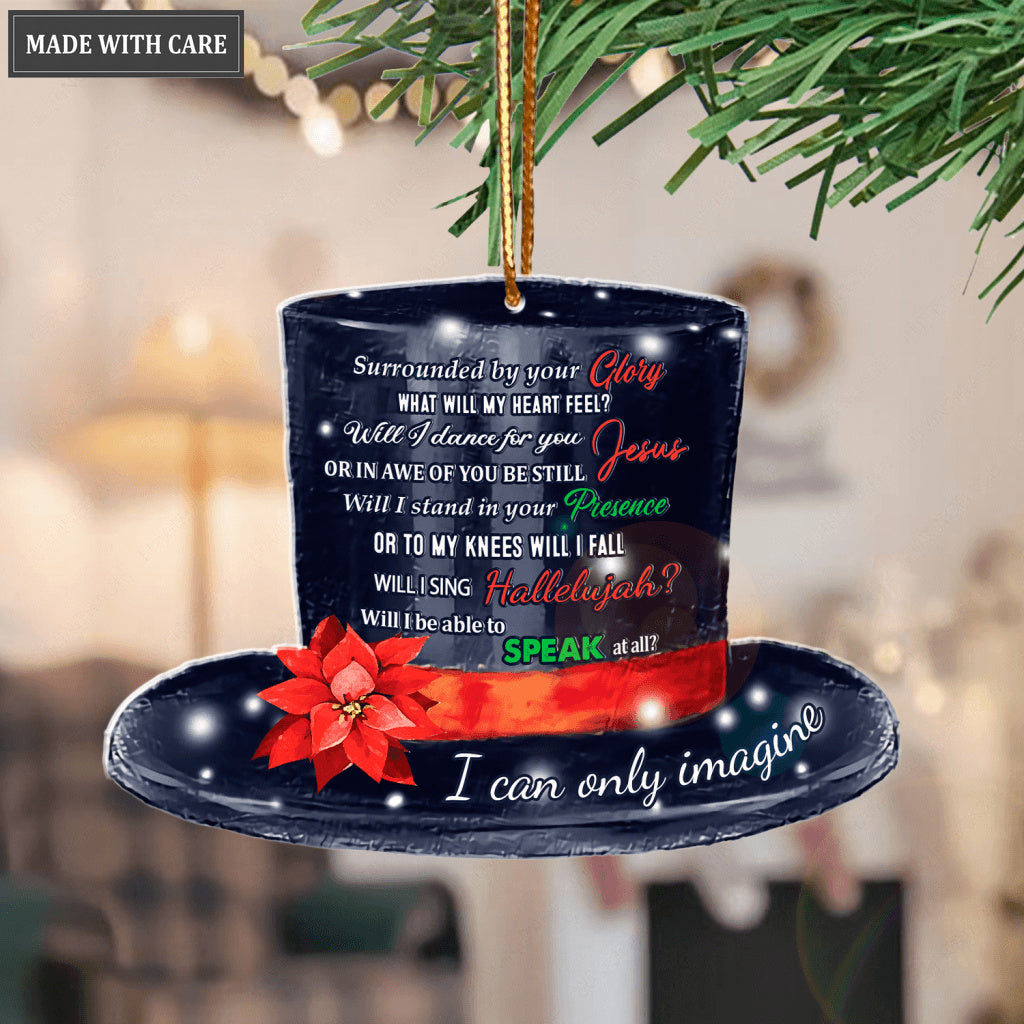Snowman Hat Surrounded By Glory Ornament
