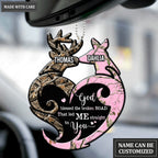 Buck And Doe Tribal Heart God Blessed Personalized Ornament