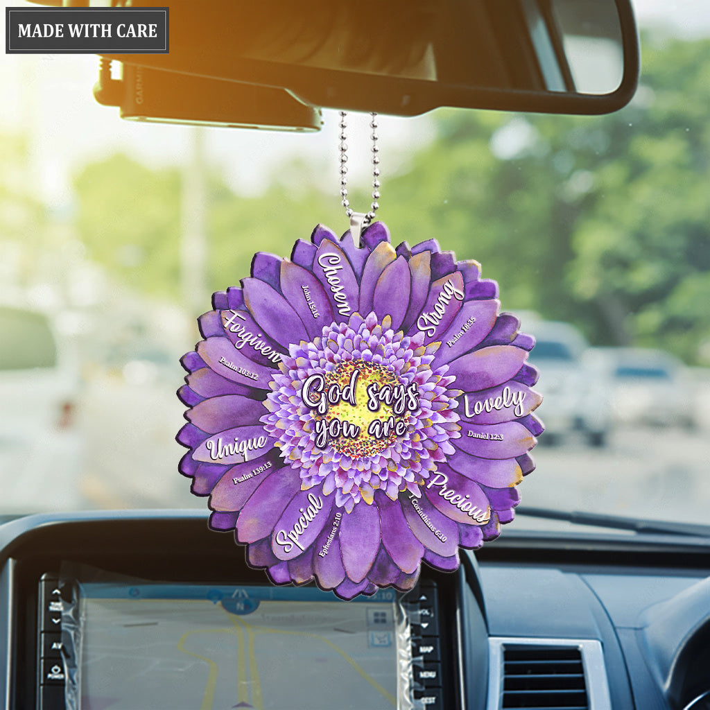 Purple Gerbera Gods Say You Are Ornament