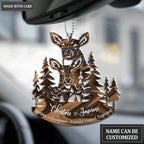 Forest Deer Mother And Daughter Personalized Ornament