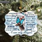 Blue Butterfly Jesus Hand I Can Only Imagine Ornaments
