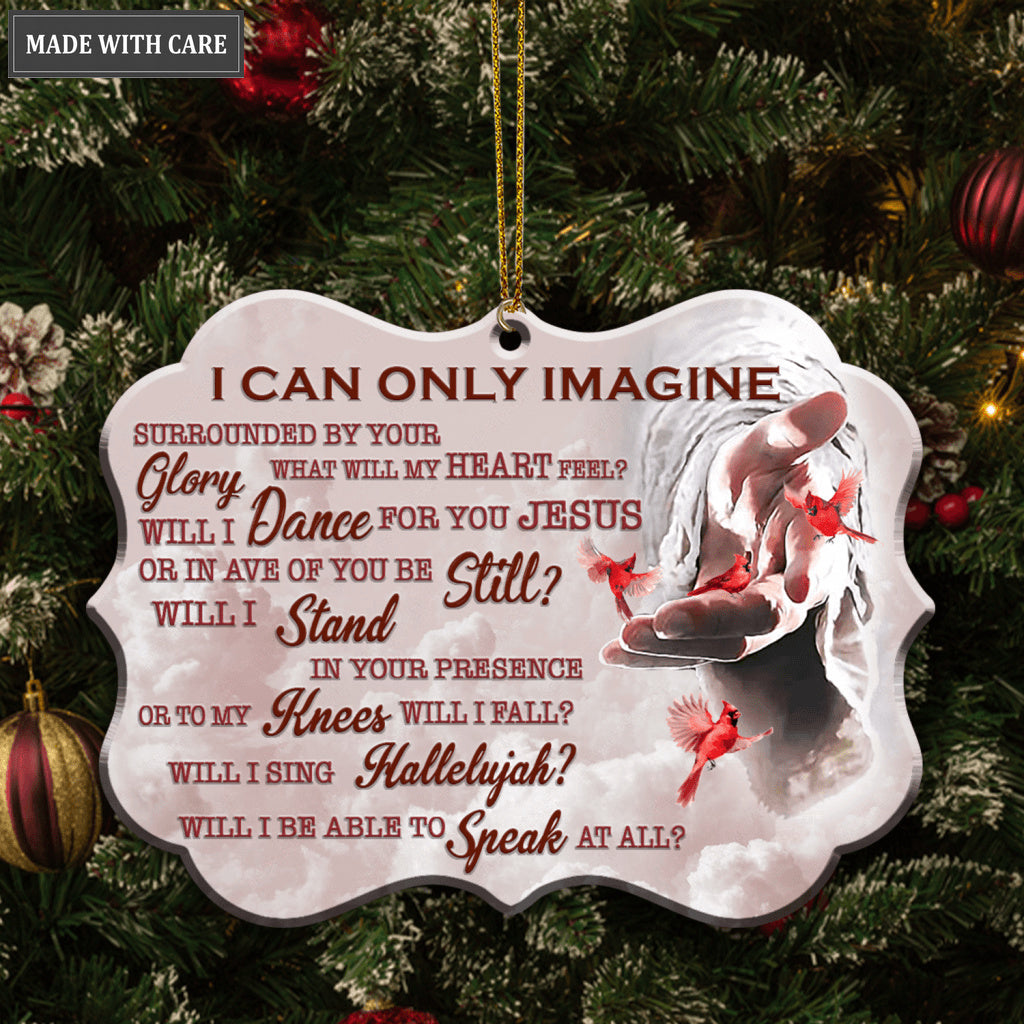 Cardinal Jesus Hand I Can Only Imagine Ornaments