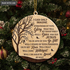 Cardinals I Can Only Imagine Wood Engraved Ornaments