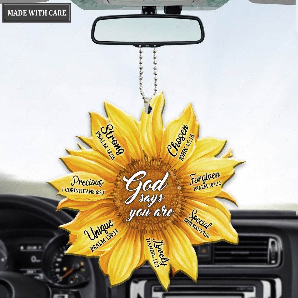 Sunflower God Says You Are Ornament