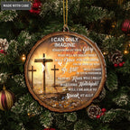 Jesus Cross I Can Only Imagine Ornaments
