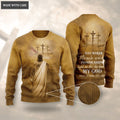 Cross Jesus Way Maker Miracle Worker Wool Sweatshirt