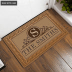 Luvingrace 04 Vintage Monogram Collection Family Name Personalized Doormat