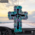 Hologram Bookshelf Faith Cross Ornament