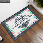 Luvingrace L02 Vintage Monogram Collection As For My House Personalized Doormat