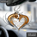 Personalized God Blessed Deer Heart Ornament
