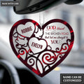 Personalized Hearts In Heart God Blessed Ornament