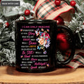 Roses Butterfly Faith Cross Surrounded By Your Glory Black Mug