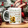 Sunlower Butterfly Every Day Is A New Beginning Mug