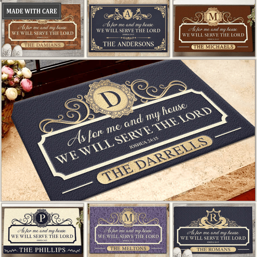 Collection Of Family Name Personalized Doormat