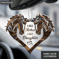 Like Mother Like Daughter Hologram Horses Personalized Ornament