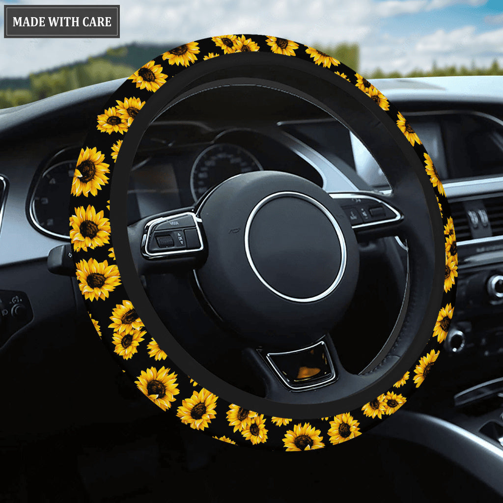 Sunflower Steering Wheel Cover Car Accessories