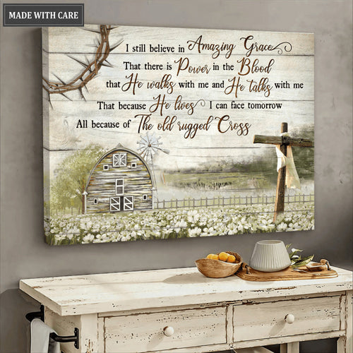 Barn And Flowers I Can Face Tomorrow Wall Art