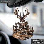 Couple Buck And Doe God Blessed Personalized Ornament