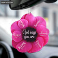 Pink Anemone Flower God Says You Are Ornament