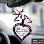 Pink Camo Buck And Doe God Blessed Personalized Ornament