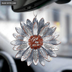 Vintage Flower God Says You Are Ornament