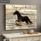 Give Faith A Fighting Chance Black Horse Wall Art