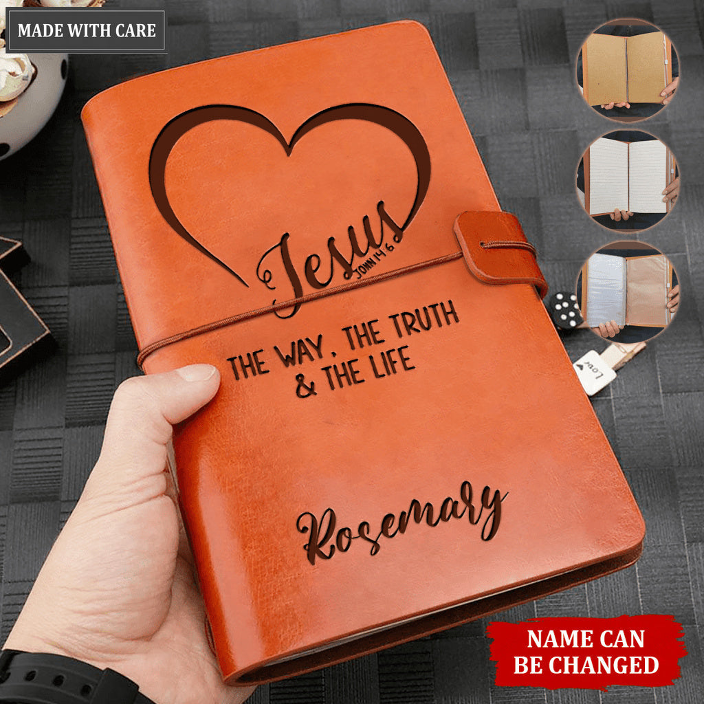 Jesus The Way The Truth And The Life Personalized Vintage Journal