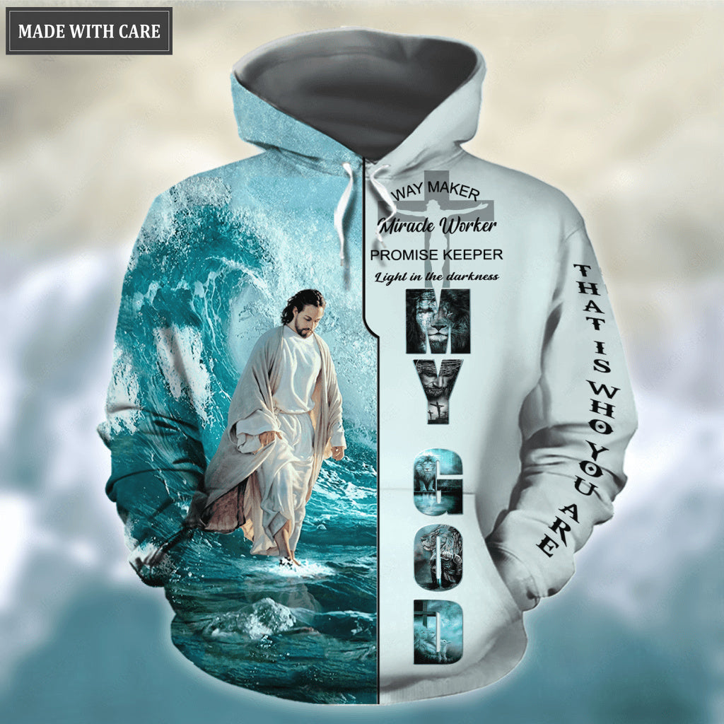 Way Maker Miracle Worker Promise Keeper My God Hoodie