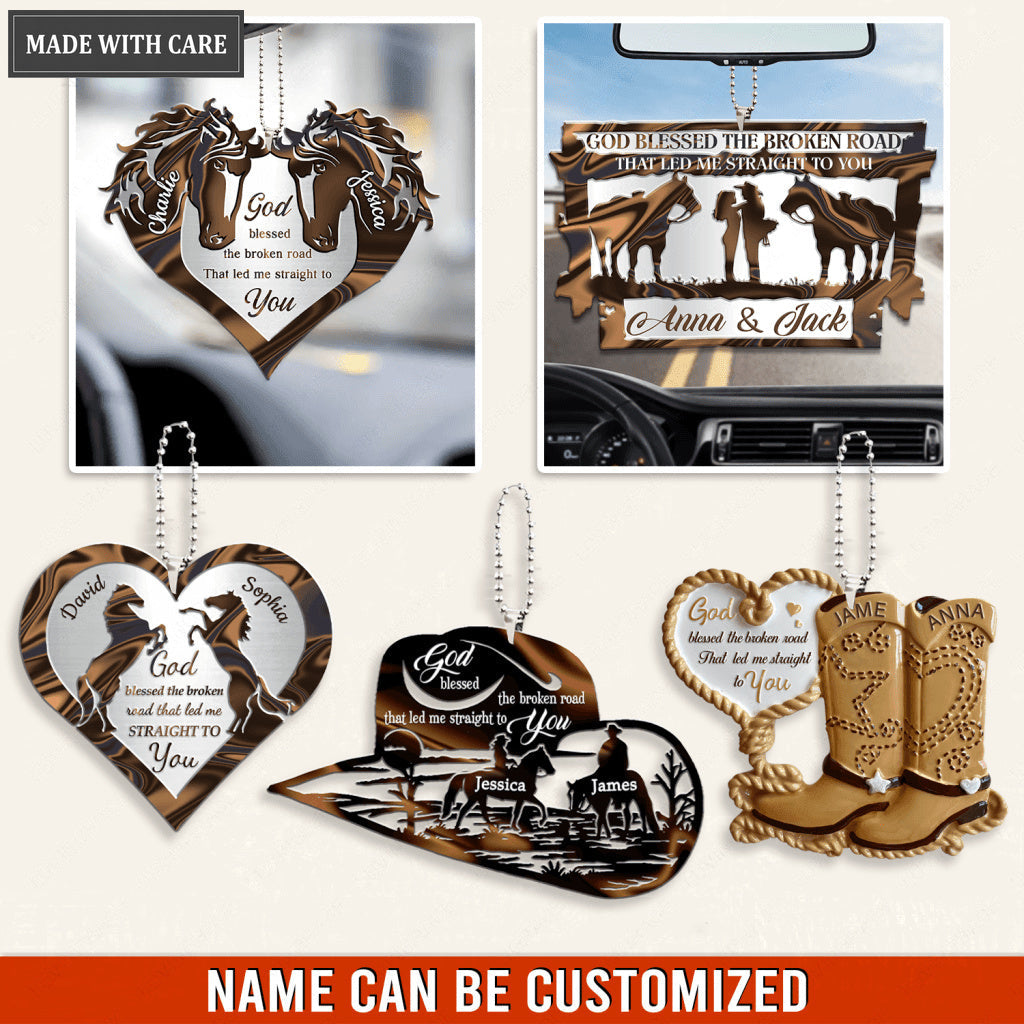Collection Of Horse Couple Personalized Ornament