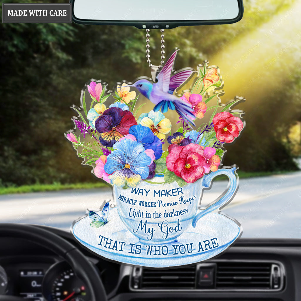 Floral Tea Cup Way Maker Ornament