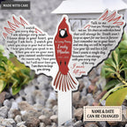 Cardinal I Never Left You Memorial Plaque