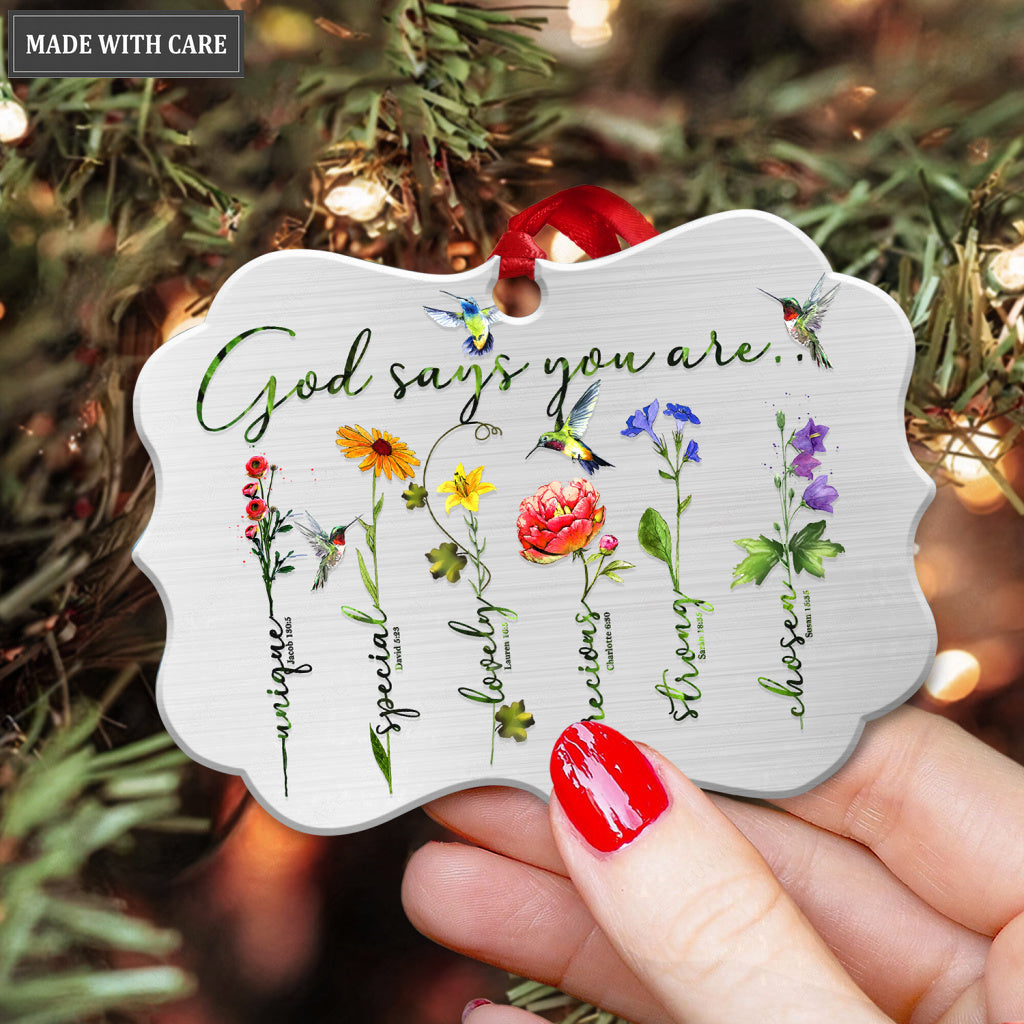 Flower God Says You Are Ornament
