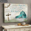 Teal Barn I Can Face Tomorrow Wall Art