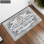 Printfamily L28 Monogram Collection As For My House Personalized Doormat