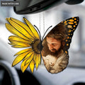 Jesus And Lamb With Sunflower Butterfly Ornament