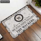 Printfamily L37 Monogram Collection As For My House Personalized Doormat