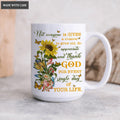 Sunflower Butterfly Thank God Mug