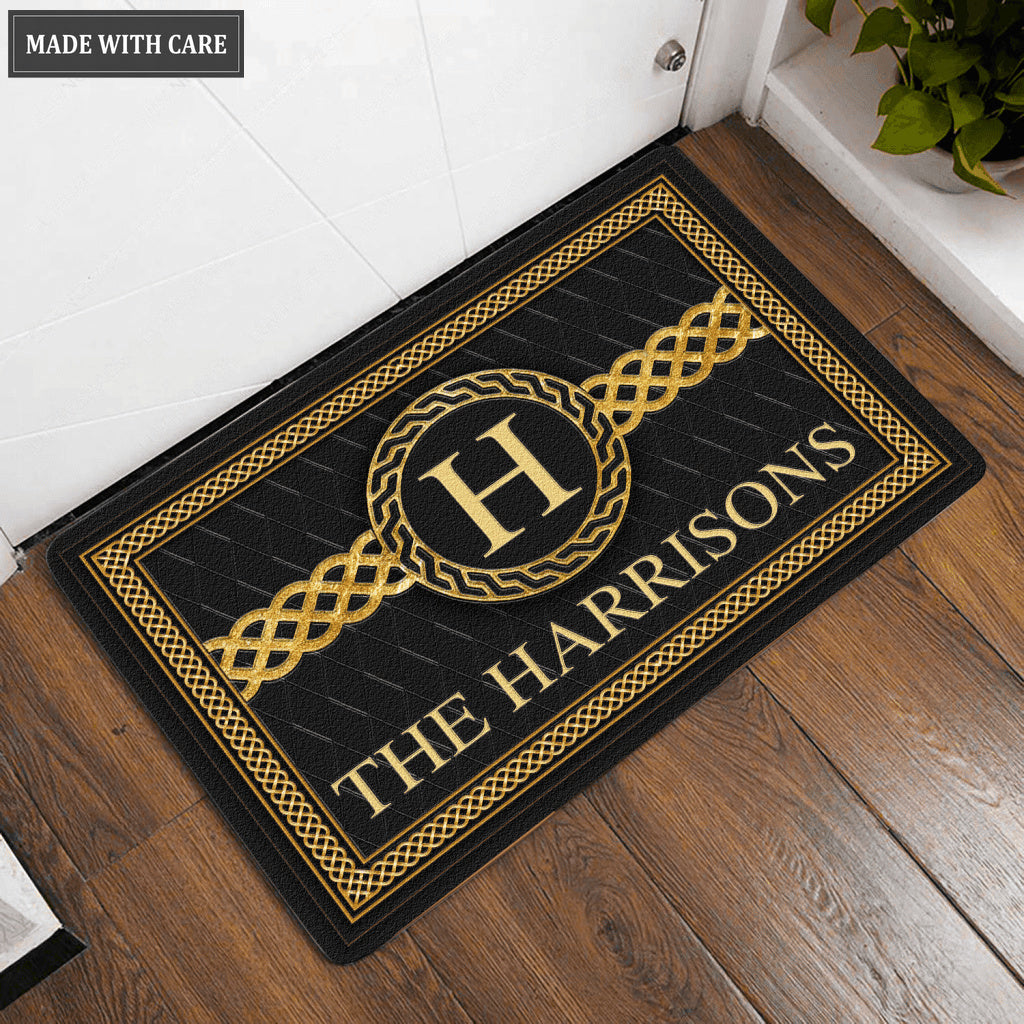 Luvingrace L47 Monogram Collection Family Name Personalized Doormat