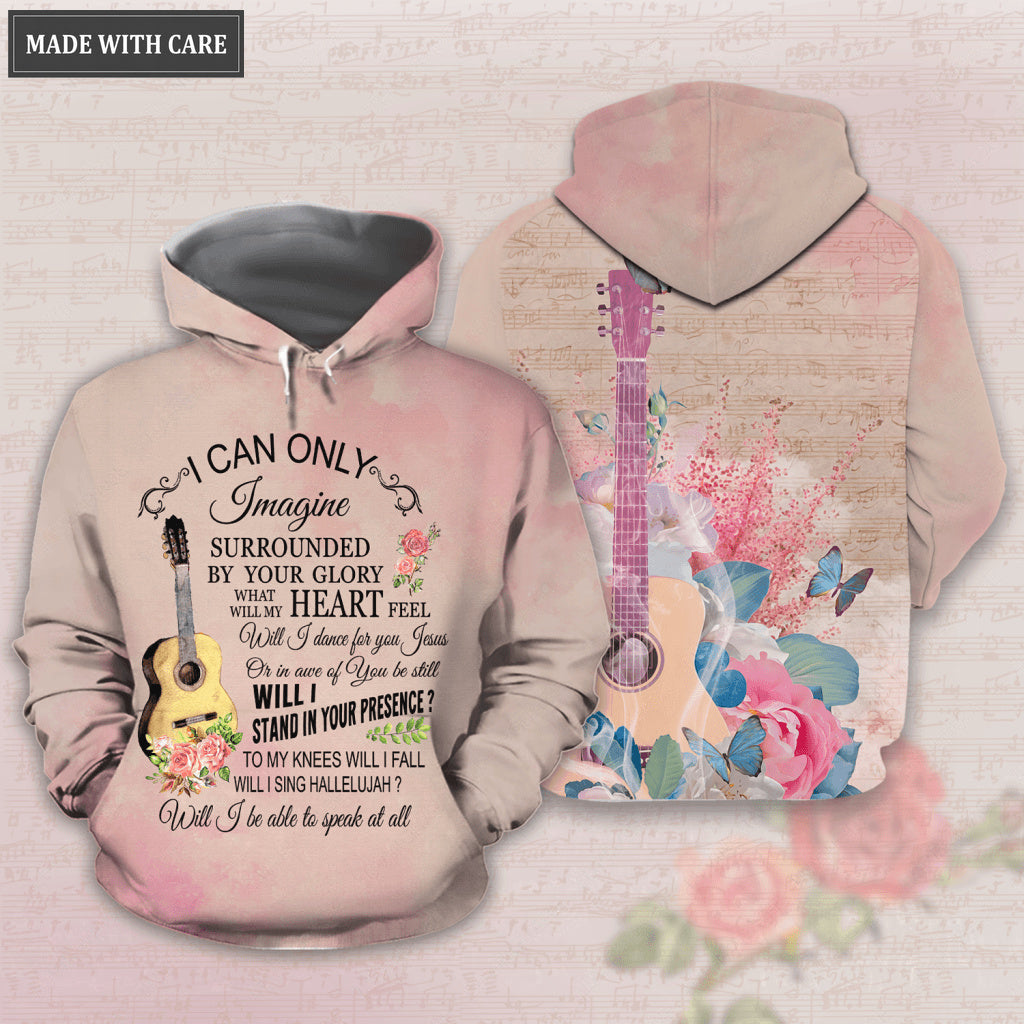 Floral Guitar Surrounded By The Glory Hoodie