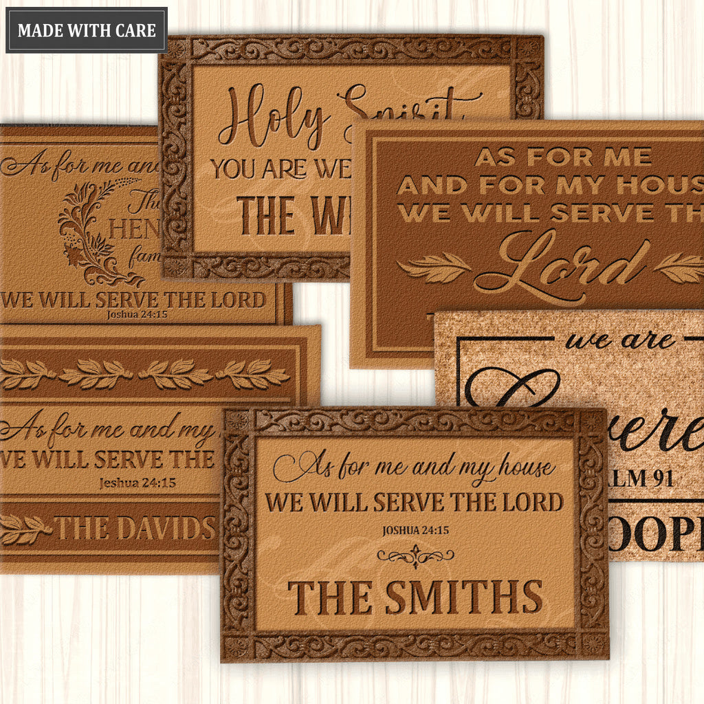 Elegant Brown Collection Of Personalized Doormat